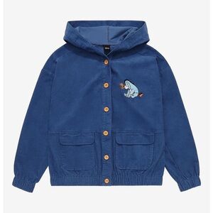 Disney Winnie the Pooh Eeyore corduroy Hoodie with Embroidered design